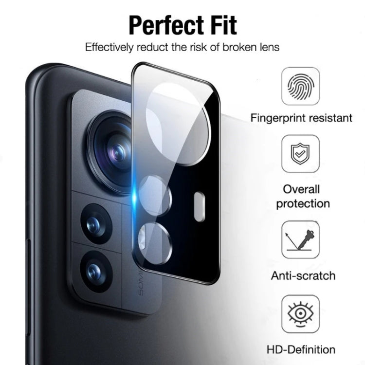 2pcs 3D Edge Glue Tempered Glass Full Film with 2pcs Lens Film Set, For Xiaomi 12 (Set), For Xiaomi 12 Pro (Set), For Xiaomi 12X (Set), For Xiaomi 12S Ultra (Set)
