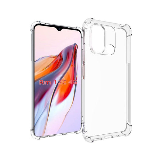 Clear shockproof TPU phone case for Xiaomi Redmi 12C 4G, with camera cutout