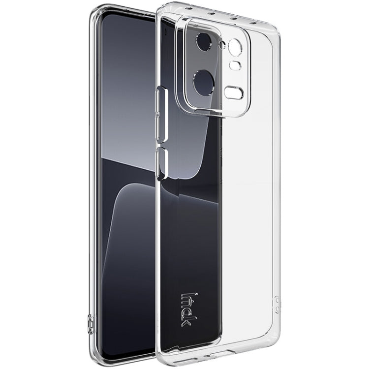 Clear TPU phone case covering the back and sides with camera openings
