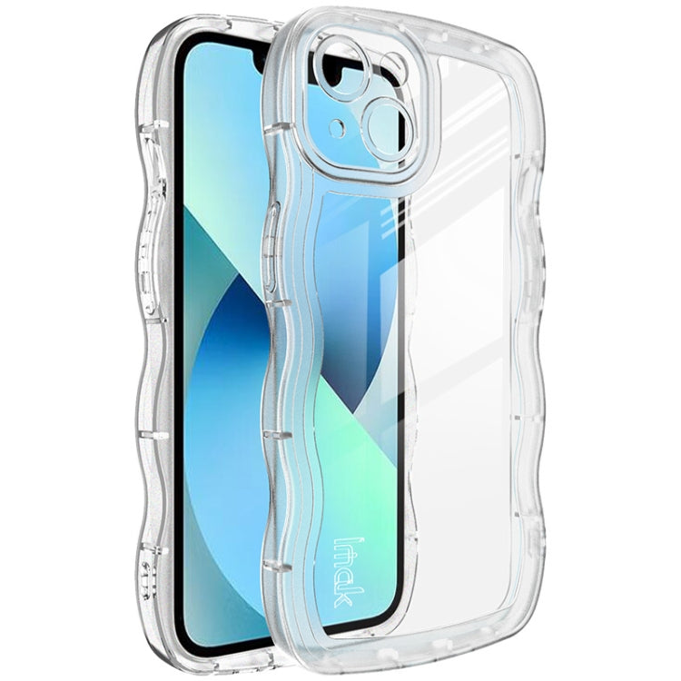 Transparent shockproof TPU phone case with raised corners and camera cutout