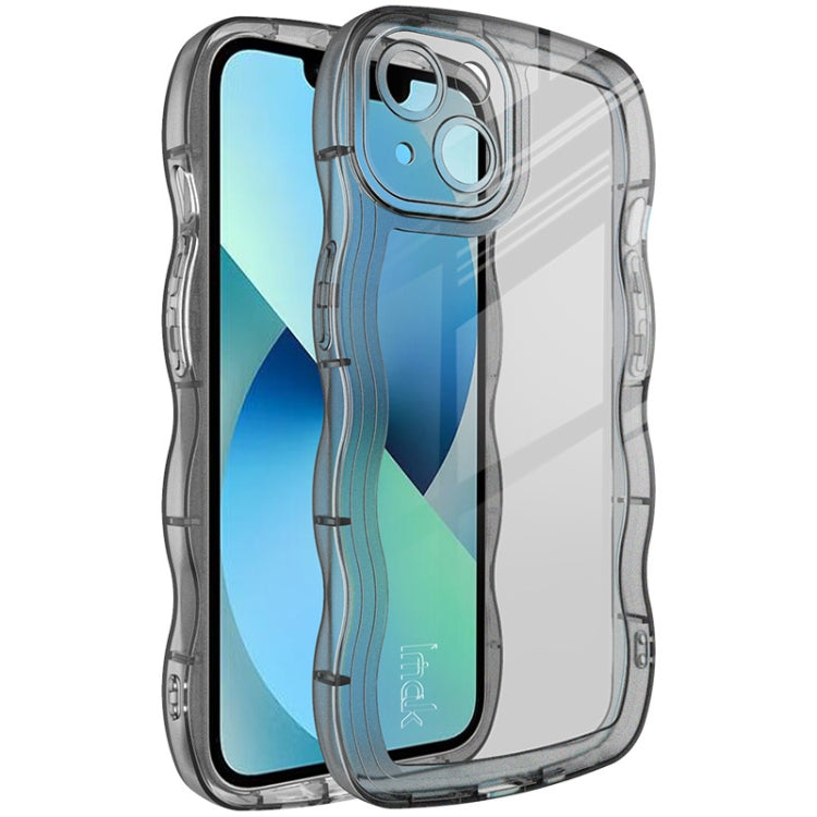 Transparent shockproof TPU case with raised bezel and dual-layer bumper design