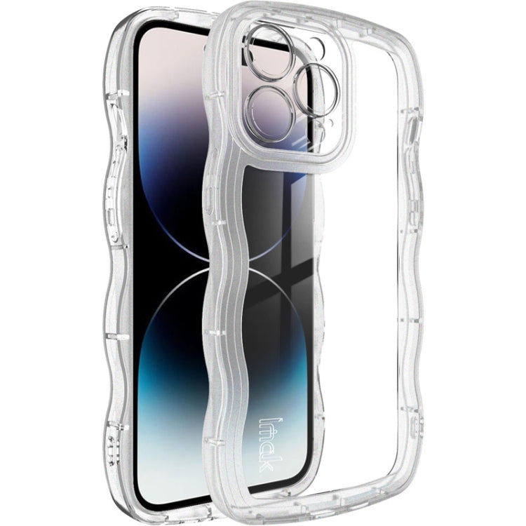 Transparent shockproof TPU phone case, clear back with camera and speaker cutouts