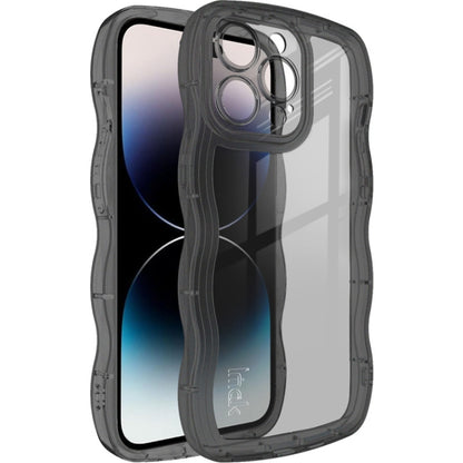 Transparent black shockproof TPU phone case with dual bumper edges