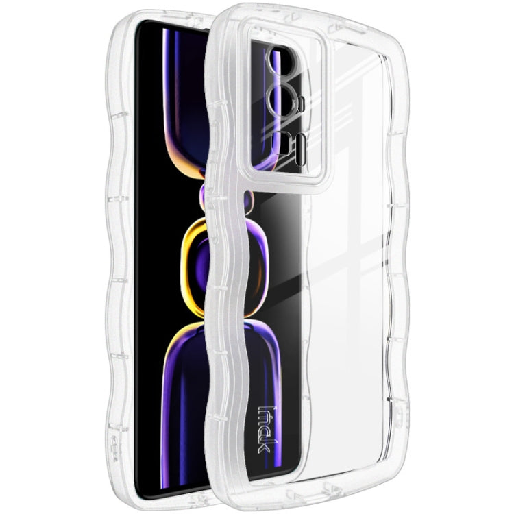 Clear TPU shockproof phone case with raised edges and dual-camera cutout