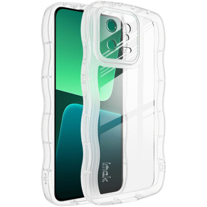 Clear TPU shockproof phone case with raised bezel and exact camera/port openings