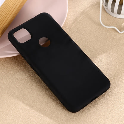 Black liquid silicone phone case for full coverage with camera and speaker cutouts