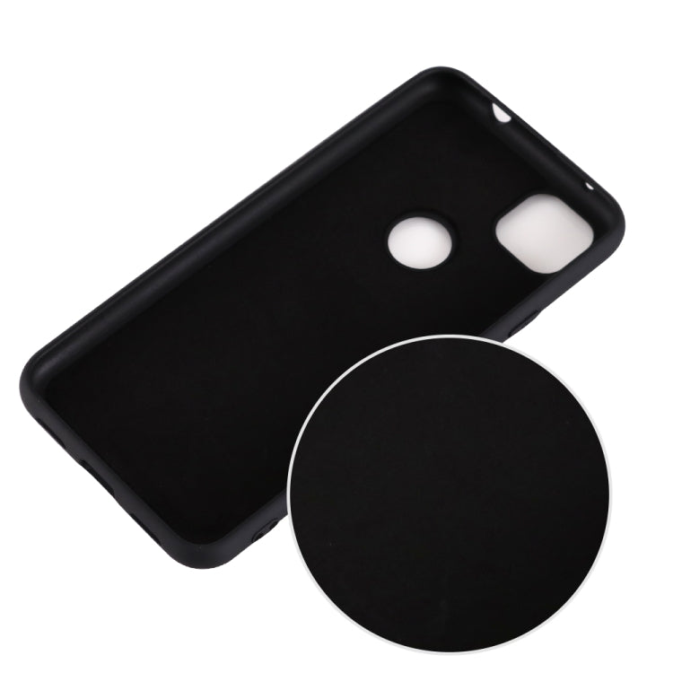 Black silicone phone case with camera and port openings; smooth protective coverage