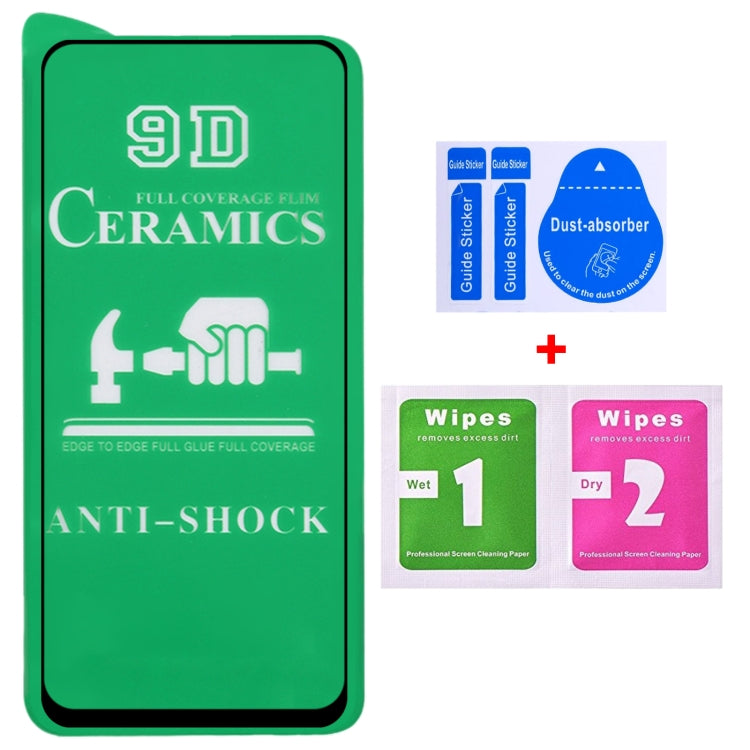 9D full-coverage ceramic screen protector film with anti-shock design