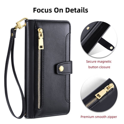 Sheep Texture Cross-body Zipper Wallet Leather Phone Case, For ASUS Zenfone 9 / Zenfone 9Z, For Huawei P50, For Huawei P Smart Z / Enjoy 10 Plus, For Huawei Nova 10 Pro, For Huawei Mate 50, For Huawei Nova 10 SE, For Meizu Note 9, For Nokia C21 Plus   ...