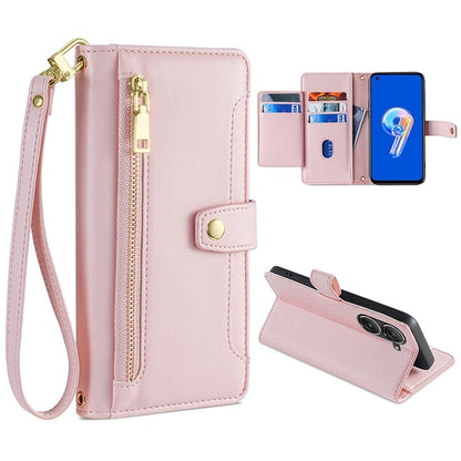Sheep Texture Cross-body Zipper Wallet Leather Phone Case, For ASUS Zenfone 9 / Zenfone 9Z, For Huawei P50, For Huawei P Smart Z / Enjoy 10 Plus, For Huawei Nova 10 Pro, For Huawei Mate 50, For Huawei Nova 10 SE, For Meizu Note 9, For Nokia C21 Plus   ...