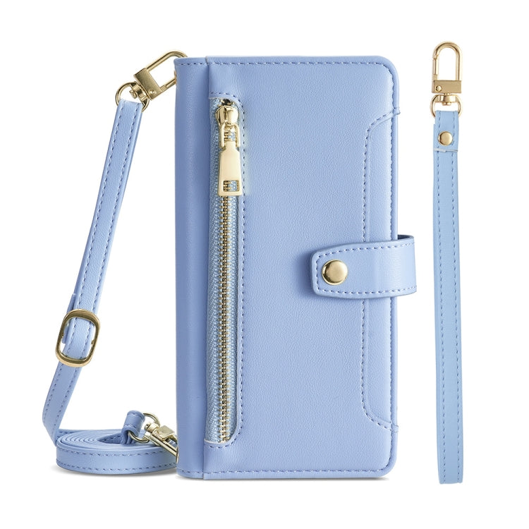 Sheep Texture Cross-body Zipper Wallet Leather Phone Case, For ASUS Zenfone 9 / Zenfone 9Z, For Huawei P50, For Huawei P Smart Z / Enjoy 10 Plus, For Huawei Nova 10 Pro, For Huawei Mate 50, For Huawei Nova 10 SE, For Meizu Note 9, For Nokia C21 Plus   ...