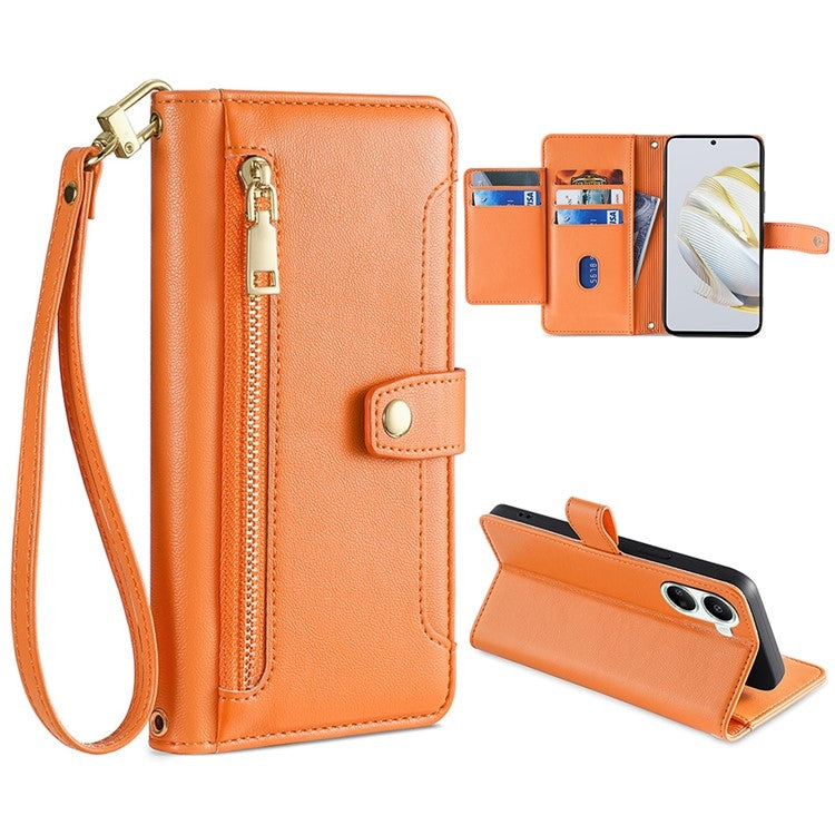 Sheep Texture Cross-body Zipper Wallet Leather Phone Case, For ASUS Zenfone 9 / Zenfone 9Z, For Huawei P50, For Huawei P Smart Z / Enjoy 10 Plus, For Huawei Nova 10 Pro, For Huawei Mate 50, For Huawei Nova 10 SE, For Meizu Note 9, For Nokia C21 Plus   ...