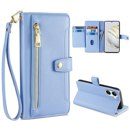 Sheep Texture Cross-body Zipper Wallet Leather Phone Case, For ASUS Zenfone 9 / Zenfone 9Z, For Huawei P50, For Huawei P Smart Z / Enjoy 10 Plus, For Huawei Nova 10 Pro, For Huawei Mate 50, For Huawei Nova 10 SE, For Meizu Note 9, For Nokia C21 Plus   ...