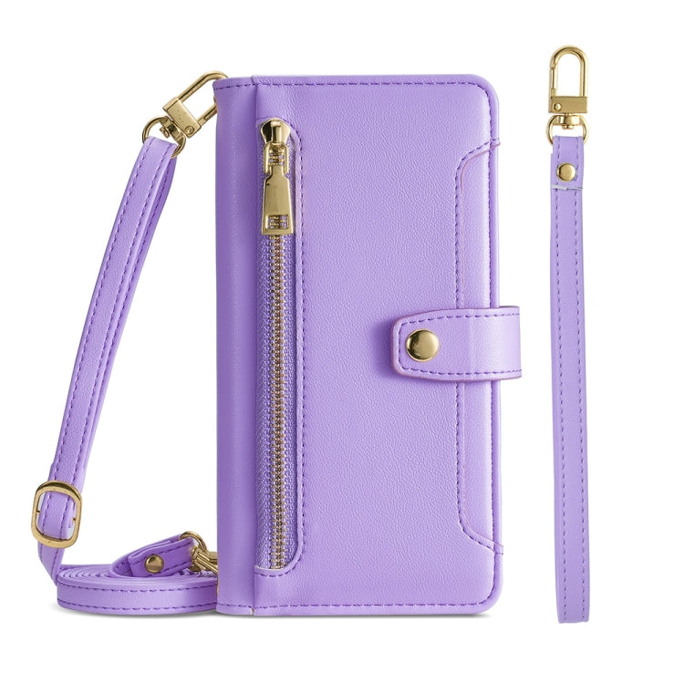Sheep Texture Cross-body Zipper Wallet Leather Phone Case, For ASUS Zenfone 9 / Zenfone 9Z, For Huawei P50, For Huawei P Smart Z / Enjoy 10 Plus, For Huawei Nova 10 Pro, For Huawei Mate 50, For Huawei Nova 10 SE, For Meizu Note 9, For Nokia C21 Plus   ...