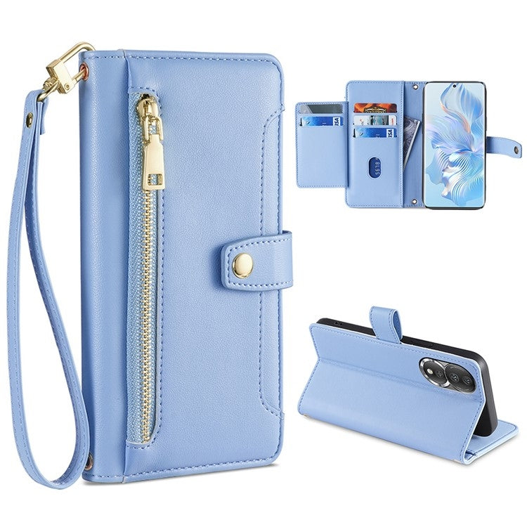 Sheep Texture Cross-body Zipper Wallet Leather Phone Case, For ASUS Zenfone 9 / Zenfone 9Z, For Huawei P50, For Huawei P Smart Z / Enjoy 10 Plus, For Huawei Nova 10 Pro, For Huawei Mate 50, For Huawei Nova 10 SE, For Meizu Note 9, For Nokia C21 Plus   ...