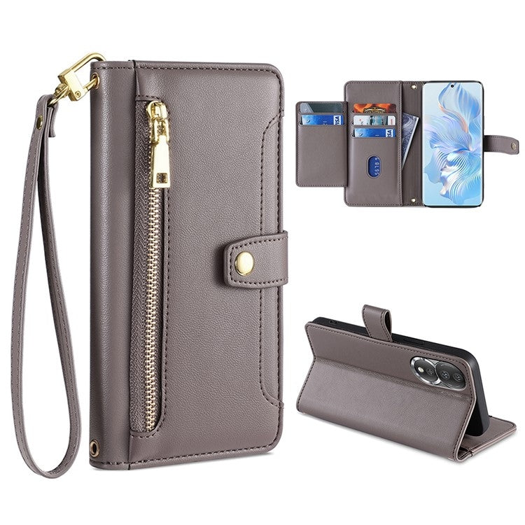 Sheep Texture Cross-body Zipper Wallet Leather Phone Case, For ASUS Zenfone 9 / Zenfone 9Z, For Huawei P50, For Huawei P Smart Z / Enjoy 10 Plus, For Huawei Nova 10 Pro, For Huawei Mate 50, For Huawei Nova 10 SE, For Meizu Note 9, For Nokia C21 Plus   ...
