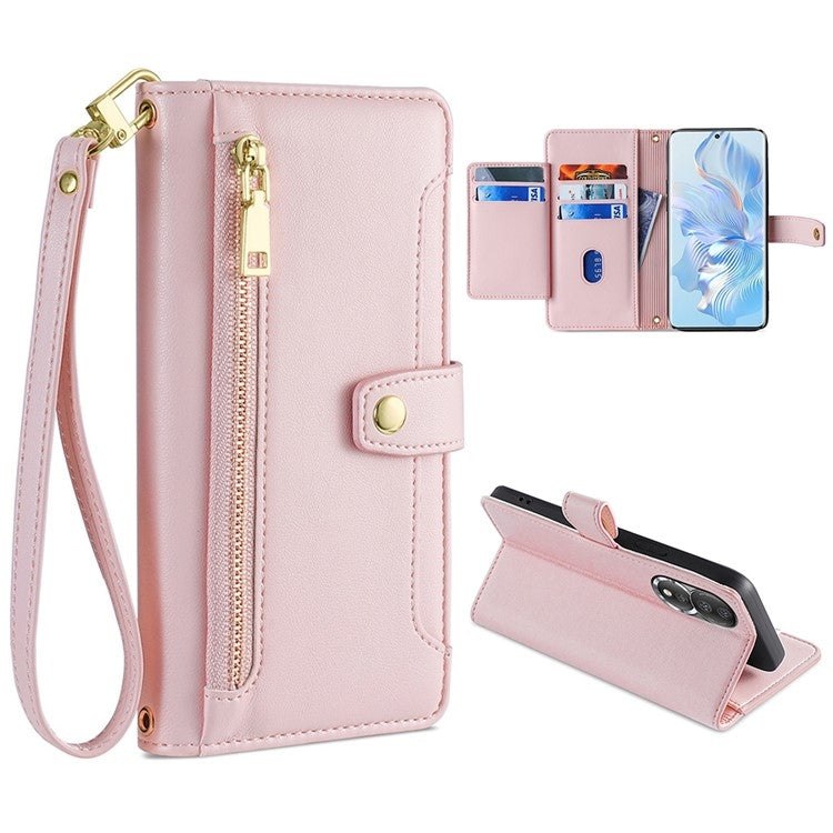 Sheep Texture Cross-body Zipper Wallet Leather Phone Case, For ASUS Zenfone 9 / Zenfone 9Z, For Huawei P50, For Huawei P Smart Z / Enjoy 10 Plus, For Huawei Nova 10 Pro, For Huawei Mate 50, For Huawei Nova 10 SE, For Meizu Note 9, For Nokia C21 Plus   ...