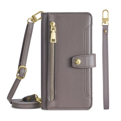 Sheep Texture Cross-body Zipper Wallet Leather Phone Case, For ASUS Zenfone 9 / Zenfone 9Z, For Huawei P50, For Huawei P Smart Z / Enjoy 10 Plus, For Huawei Nova 10 Pro, For Huawei Mate 50, For Huawei Nova 10 SE, For Meizu Note 9, For Nokia C21 Plus   ...