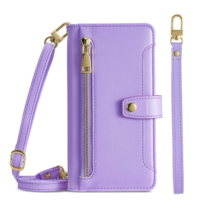 Sheep Texture Cross-body Zipper Wallet Leather Phone Case, For ASUS Zenfone 9 / Zenfone 9Z, For Huawei P50, For Huawei P Smart Z / Enjoy 10 Plus, For Huawei Nova 10 Pro, For Huawei Mate 50, For Huawei Nova 10 SE, For Meizu Note 9, For Nokia C21 Plus   ...