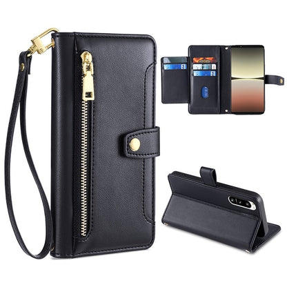 Sheep Texture Cross-body Zipper Wallet Leather Phone Case, For Sony Xperia 5 IV, For Sony Xperia Ace III, For Xiaomi Redmi Note 11 4G Global / Note 11S, For Xiaomi Redmi K50 Ultra, For Xiaomi Civi 2 5G, For Xiaomi Redmi K40 Gaming, For OnePlus 10 Pro 5...