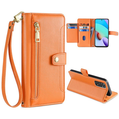 Sheep Texture Cross-body Zipper Wallet Leather Phone Case, For Sony Xperia 5 IV, For Sony Xperia Ace III, For Xiaomi Redmi Note 11 4G Global / Note 11S, For Xiaomi Redmi K50 Ultra, For Xiaomi Civi 2 5G, For Xiaomi Redmi K40 Gaming, For OnePlus 10 Pro 5...
