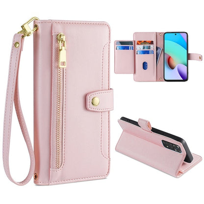 Sheep Texture Cross-body Zipper Wallet Leather Phone Case, For Sony Xperia 5 IV, For Sony Xperia Ace III, For Xiaomi Redmi Note 11 4G Global / Note 11S, For Xiaomi Redmi K50 Ultra, For Xiaomi Civi 2 5G, For Xiaomi Redmi K40 Gaming, For OnePlus 10 Pro 5...