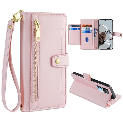 Sheep Texture Cross-body Zipper Wallet Leather Phone Case, For Sony Xperia 5 IV, For Sony Xperia Ace III, For Xiaomi Redmi Note 11 4G Global / Note 11S, For Xiaomi Redmi K50 Ultra, For Xiaomi Civi 2 5G, For Xiaomi Redmi K40 Gaming, For OnePlus 10 Pro 5...