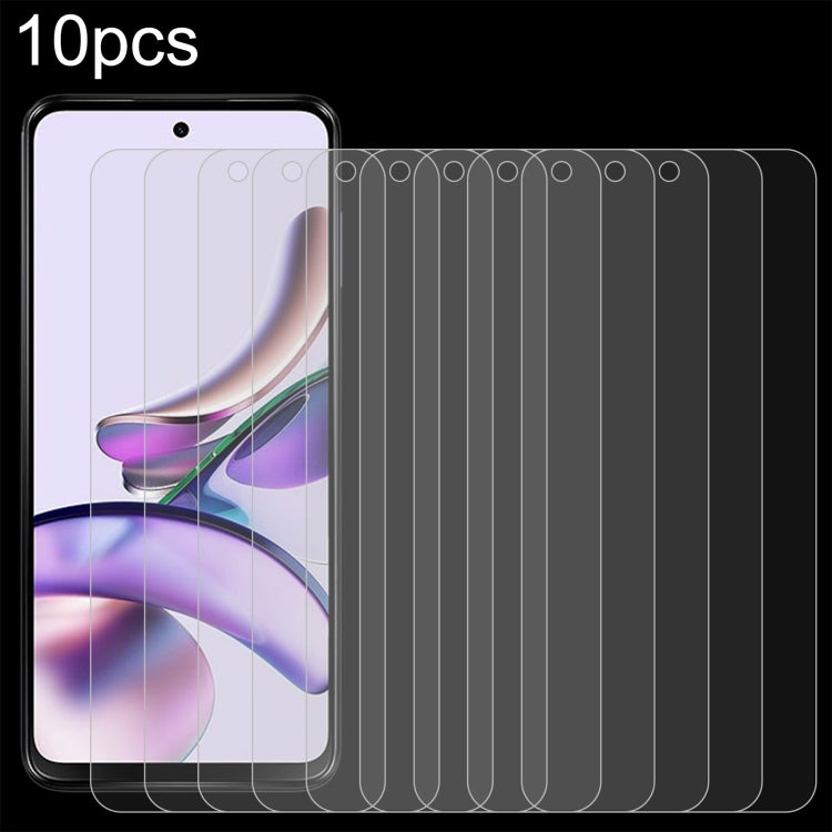 10-pack 2.5D tempered glass screen protector films with curved top edge coverage