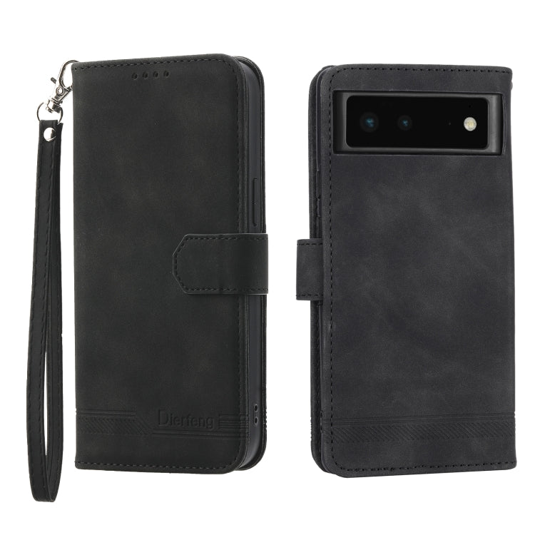Black flip phone case with wrist strap and camera cutout