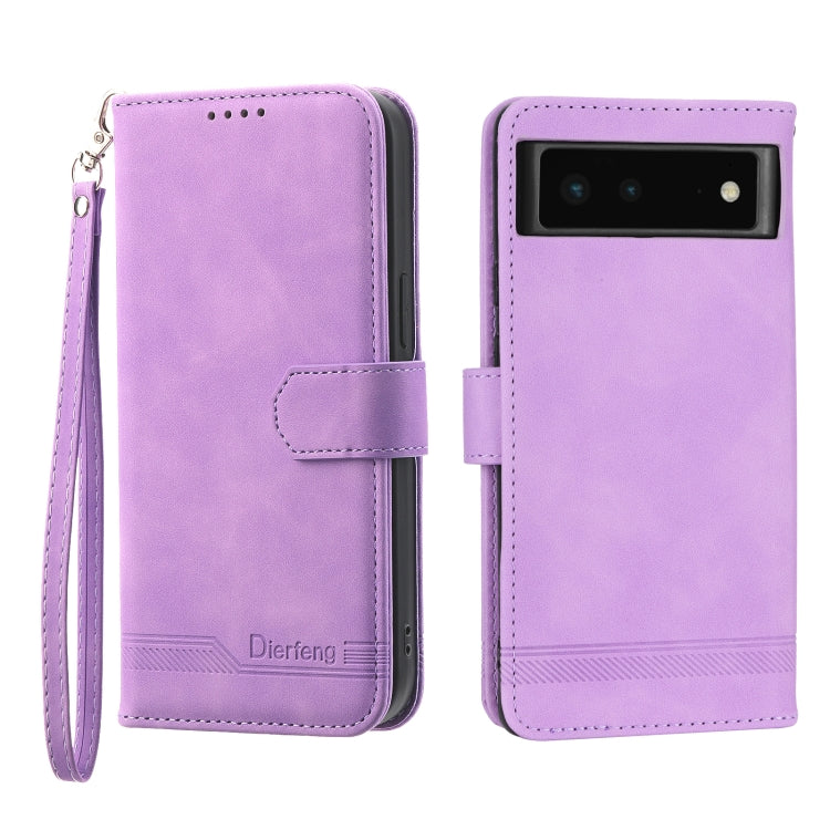 Lavender TPU and PU leather phone case with flap, wrist strap, and card slot