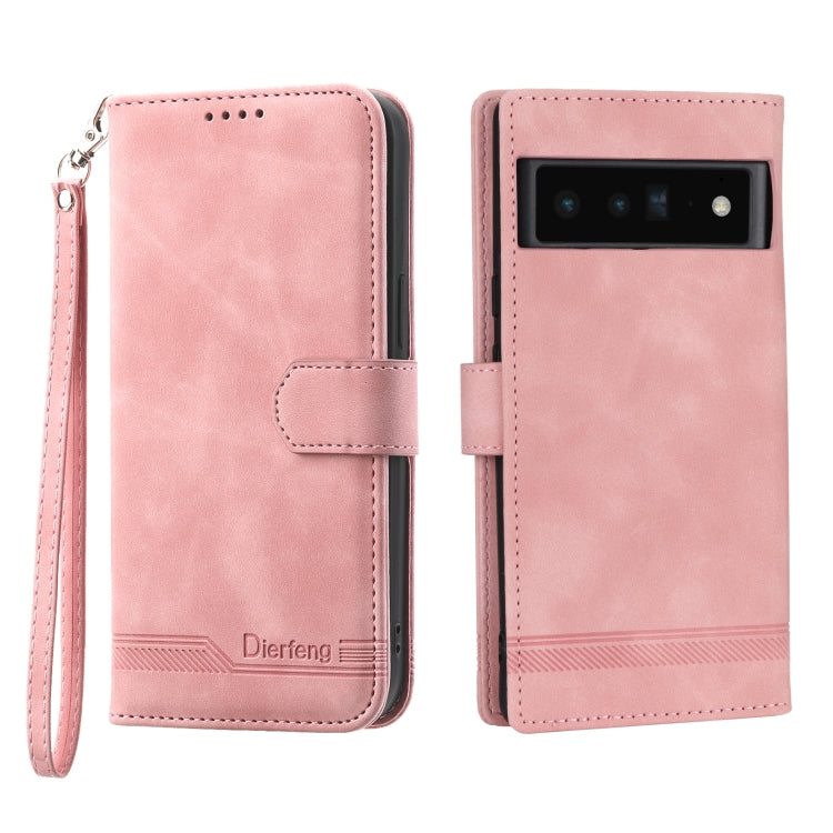 Pink TPU and PU leather phone case with folio flap, wrist strap, and camera cutout