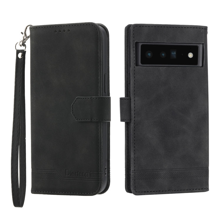 Black TPU and PU leather phone case with flip cover, wrist strap, and camera window