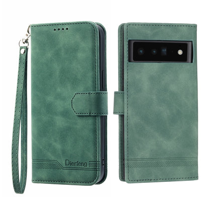 Green TPU and PU leather phone case with folio flap, wrist strap, and camera cutout