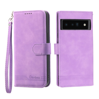 Lavender TPU and PU leather phone case with flip cover, wrist strap, and camera cutout