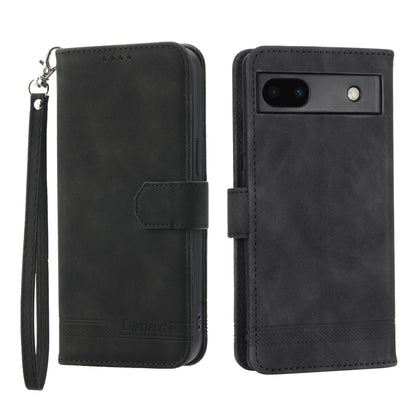 Black TPU and PU leather phone case with flip cover and wrist strap, camera window