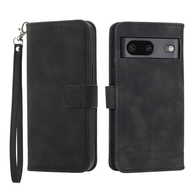 Black TPU + PU leather phone case with wrist strap, magnetic flap, and camera cutout