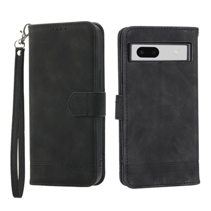 Black wallet-style phone case with magnetic flap, camera cutout, and wrist strap