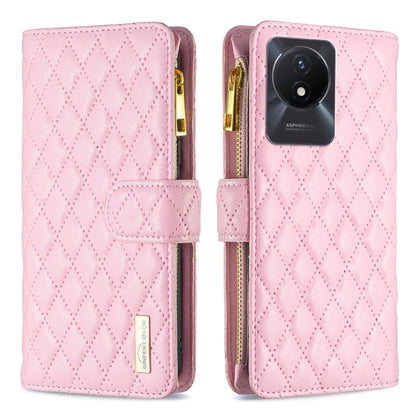 Diamond Lattice Zipper Wallet Leather Flip Phone Case, For vivo Y02 4G, For Xiaomi Redmi 12C, For Xiaomi Redmi K60 / K60 Pro, For Xiaomi Redmi Note 12 Pro+ Global, For Xiaomi Redmi Note 12 Pro 5G Global, For Xiaomi Redmi Note 12 Global