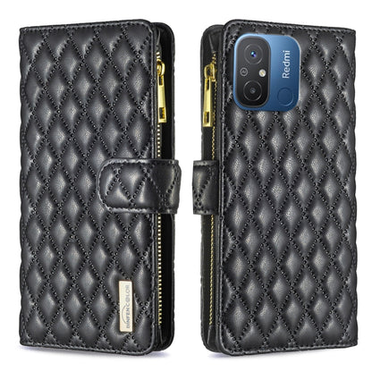 Diamond Lattice Zipper Wallet Leather Flip Phone Case, For vivo Y02 4G, For Xiaomi Redmi 12C, For Xiaomi Redmi K60 / K60 Pro, For Xiaomi Redmi Note 12 Pro+ Global, For Xiaomi Redmi Note 12 Pro 5G Global, For Xiaomi Redmi Note 12 Global