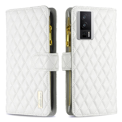 Diamond Lattice Zipper Wallet Leather Flip Phone Case, For vivo Y02 4G, For Xiaomi Redmi 12C, For Xiaomi Redmi K60 / K60 Pro, For Xiaomi Redmi Note 12 Pro+ Global, For Xiaomi Redmi Note 12 Pro 5G Global, For Xiaomi Redmi Note 12 Global