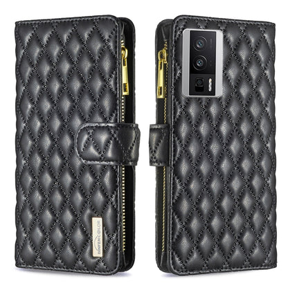 Diamond Lattice Zipper Wallet Leather Flip Phone Case, For vivo Y02 4G, For Xiaomi Redmi 12C, For Xiaomi Redmi K60 / K60 Pro, For Xiaomi Redmi Note 12 Pro+ Global, For Xiaomi Redmi Note 12 Pro 5G Global, For Xiaomi Redmi Note 12 Global