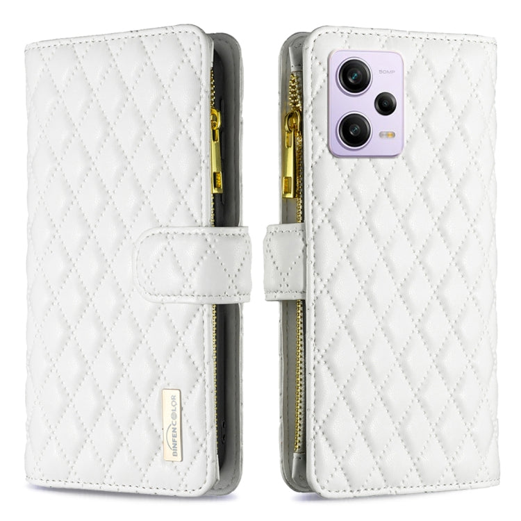 Diamond Lattice Zipper Wallet Leather Flip Phone Case, For vivo Y02 4G, For Xiaomi Redmi 12C, For Xiaomi Redmi K60 / K60 Pro, For Xiaomi Redmi Note 12 Pro+ Global, For Xiaomi Redmi Note 12 Pro 5G Global, For Xiaomi Redmi Note 12 Global