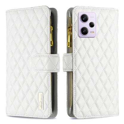 Diamond Lattice Zipper Wallet Leather Flip Phone Case, For vivo Y02 4G, For Xiaomi Redmi 12C, For Xiaomi Redmi K60 / K60 Pro, For Xiaomi Redmi Note 12 Pro+ Global, For Xiaomi Redmi Note 12 Pro 5G Global, For Xiaomi Redmi Note 12 Global