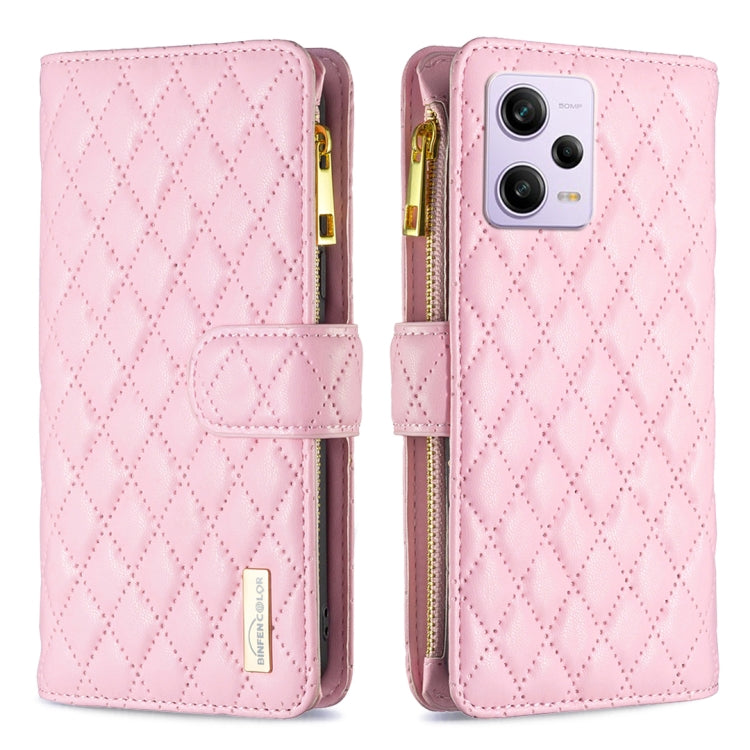 Diamond Lattice Zipper Wallet Leather Flip Phone Case, For vivo Y02 4G, For Xiaomi Redmi 12C, For Xiaomi Redmi K60 / K60 Pro, For Xiaomi Redmi Note 12 Pro+ Global, For Xiaomi Redmi Note 12 Pro 5G Global, For Xiaomi Redmi Note 12 Global