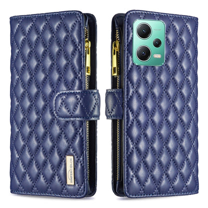 Diamond Lattice Zipper Wallet Leather Flip Phone Case, For vivo Y02 4G, For Xiaomi Redmi 12C, For Xiaomi Redmi K60 / K60 Pro, For Xiaomi Redmi Note 12 Pro+ Global, For Xiaomi Redmi Note 12 Pro 5G Global, For Xiaomi Redmi Note 12 Global