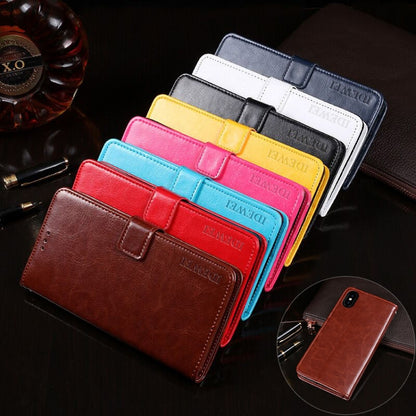 Crazy Horse leather horizontal flip phone cases, multi-color card slot wallet styles