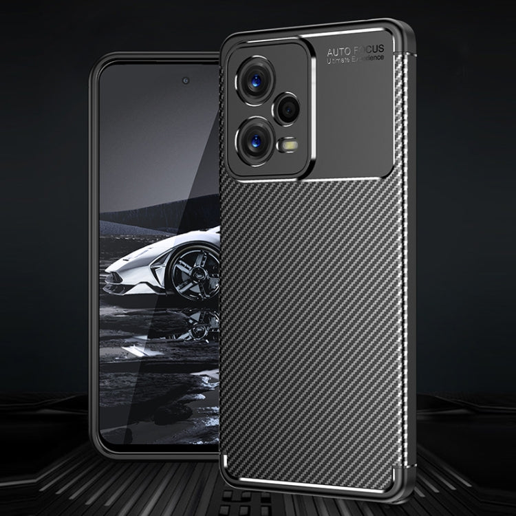 Carbon Fiber Texture Shockproof TPU Phone Case, For Xiaomi Redmi Note 12 Global/Poco X5