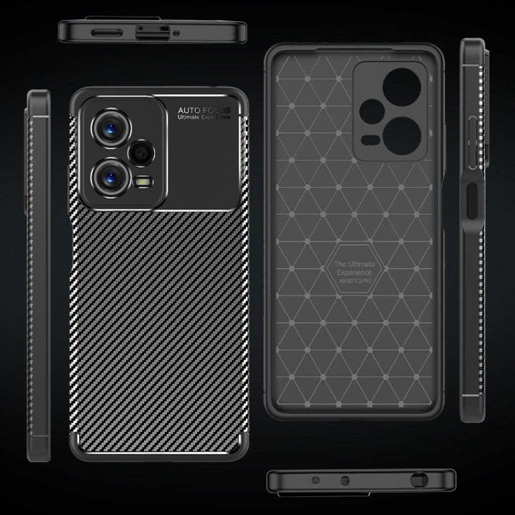 Carbon Fiber Texture Shockproof TPU Phone Case, For Xiaomi Redmi Note 12 Global/Poco X5