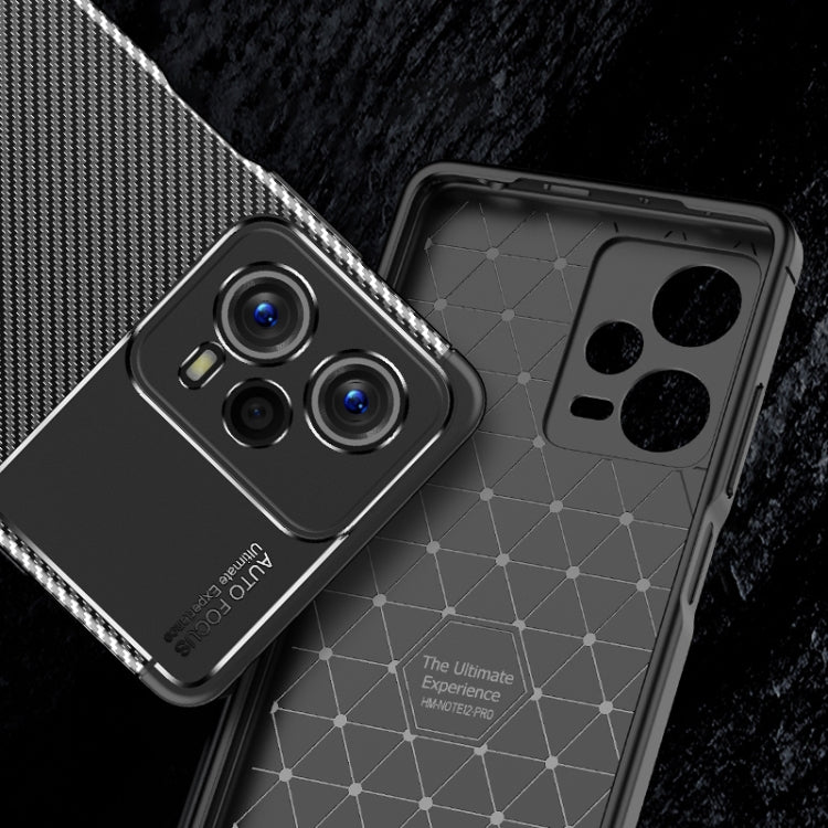 Carbon Fiber Texture Shockproof TPU Phone Case, For Xiaomi Redmi Note 12 Global/Poco X5