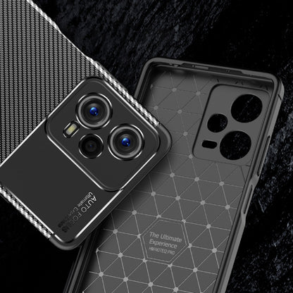 Carbon Fiber Texture Shockproof TPU Phone Case, For Xiaomi Redmi Note 12 Global/Poco X5